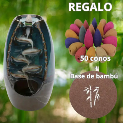 🧘 Empieza tu ritual hoy con el incensario de cascada SATORI + 50 conos de regalo